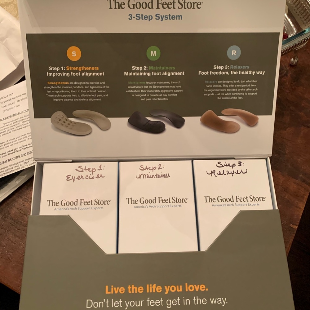 BRAND NEW Good feet 3-step system
